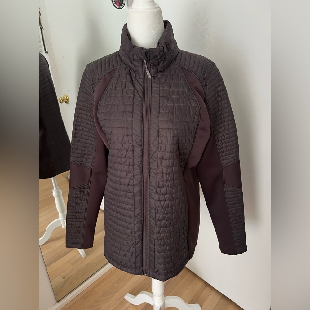 CALIA by Carrie Underwood Quilted Puffer Jacket - Dark Brown